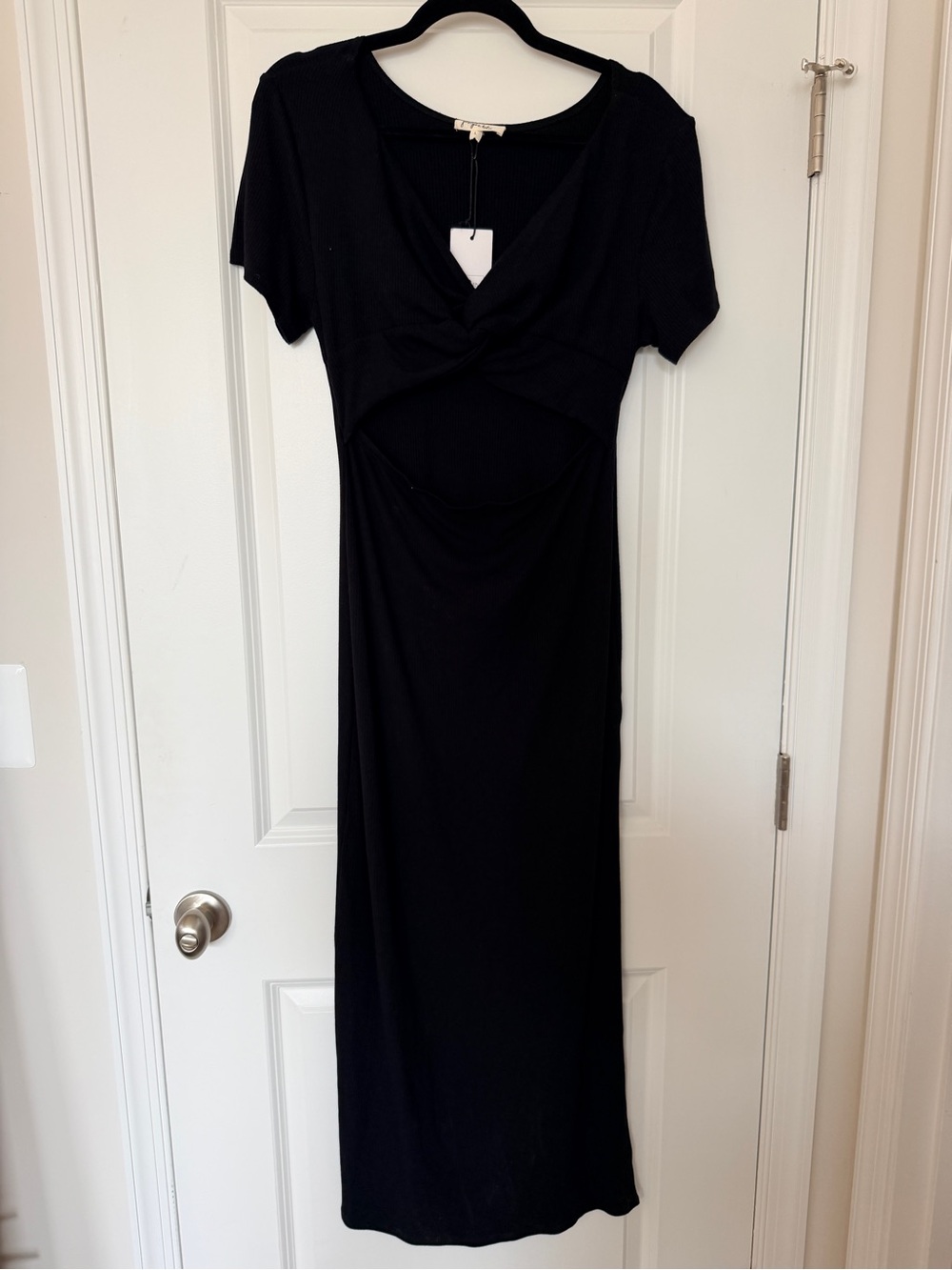 Juniper Blu Black Cutout Midi Dress -  Women